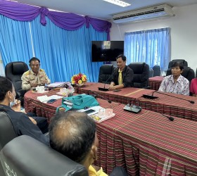 ประชุมกลุ่มสมาชิกธนาคารโค-กระบือตามพระราชดำริตำบลใจดี