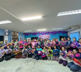 โครงการฝึกอบรมเสริมอาชีพสำหรับกลุ่มสตรีตำบลใจดี   “หลักสูตรการทำพรมเช็ดเท้า” ประจำปีงบประมาณ 2568 